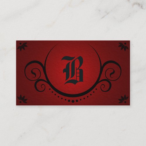 red sophistications business card template