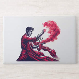 Red Sorcerer - Mystic Crimson Flame Magic HP Laptop Skin