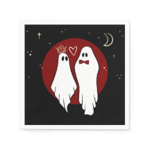 Red Soulmates Halloween Wedding