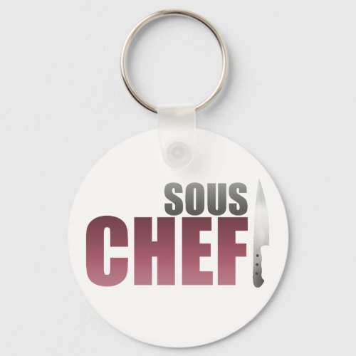 Red Sous Chef Keychain