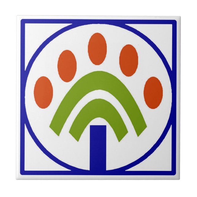 Red Spanish Letter House Number Tiles (Front)