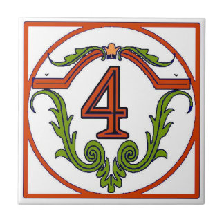 Red Spanish Letter Tile 4