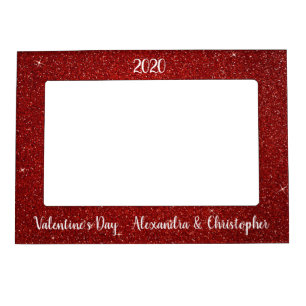 Red Sparkle and Glitter Valentine's Day Frame