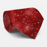 Red Sparkle Glitter  Neck Tie at Zazzle