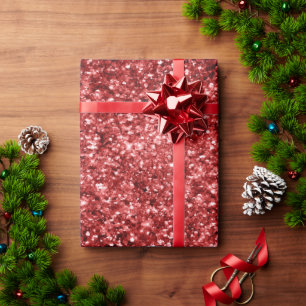 Red Sparkle Glitter            Wrapping Paper