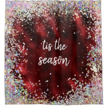 Red Sparkle Merry Christmas Season