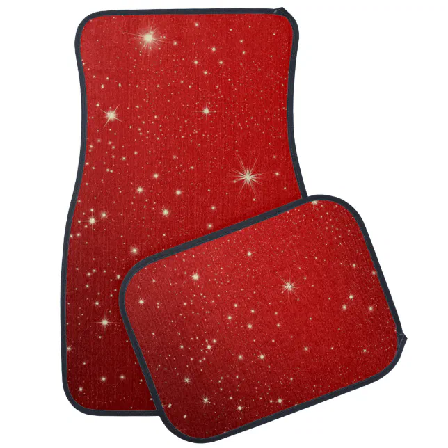 Red Sparkles Car Floor Mat Zazzle