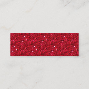 Red Sparkly Calling Card