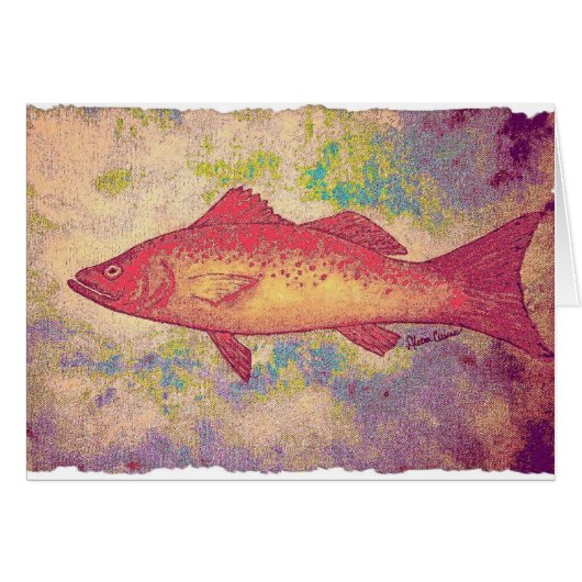 Red  Speckeled Trout Cards (Front Horizontal)