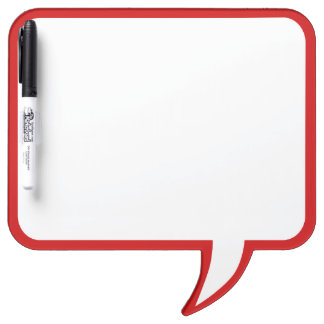 Decorative Dry Erase Boards | Zazzle - Red Speech Bubble Wall Decor Customize This Dry Erase Board