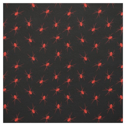 Red Spider Happy Halloween Modern Fabric