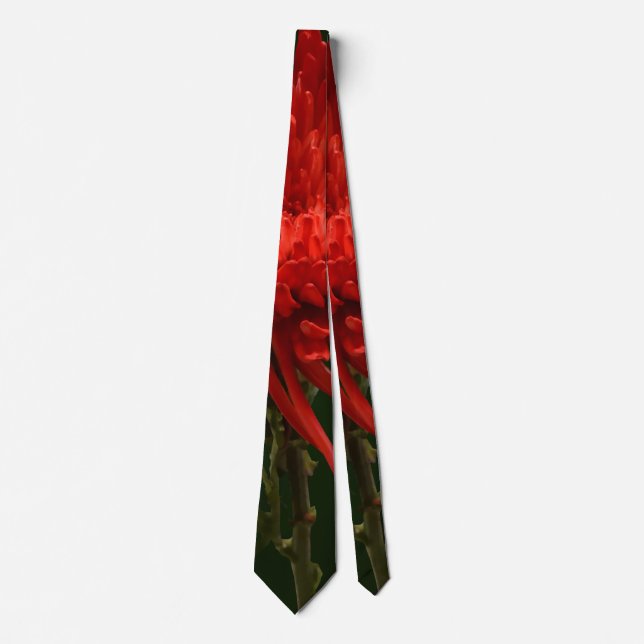 Red Spider Mum Neck Tie (Front)