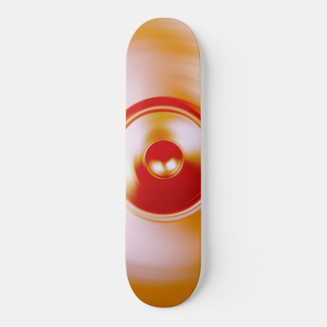 Red spinning music speaker skateboard (Front)