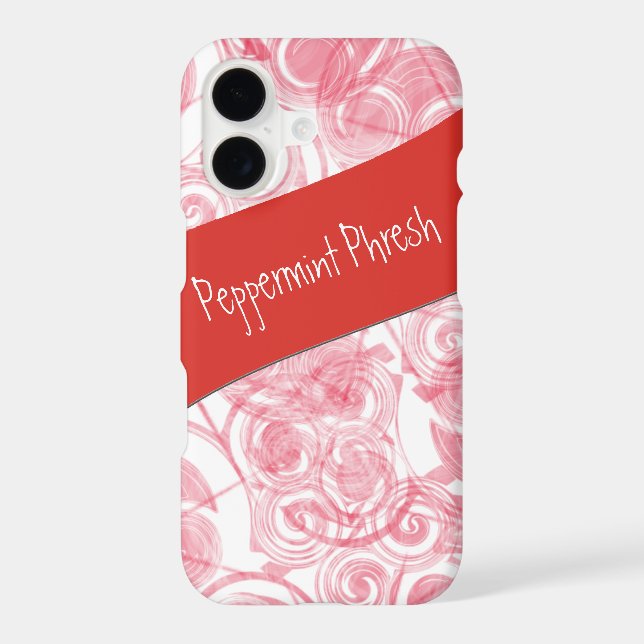 Red Spiral Background Template Case-Mate iPhone Case (Back)
