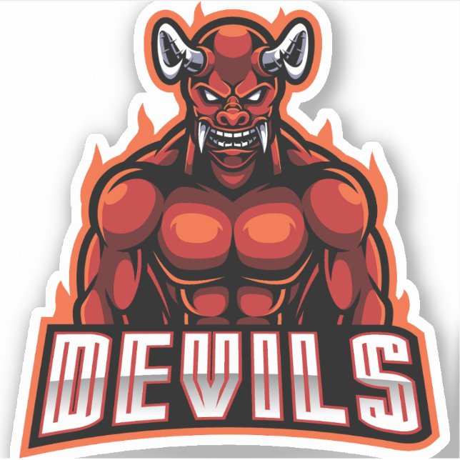 Red Spirit Devils Sticker (Front)