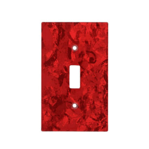 Red Splash Light Switch Cover