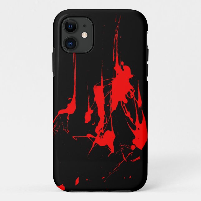 Red splat Case-Mate iPhone case (Back)