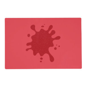 Red Splatter Placemat – Custom Tomato Style