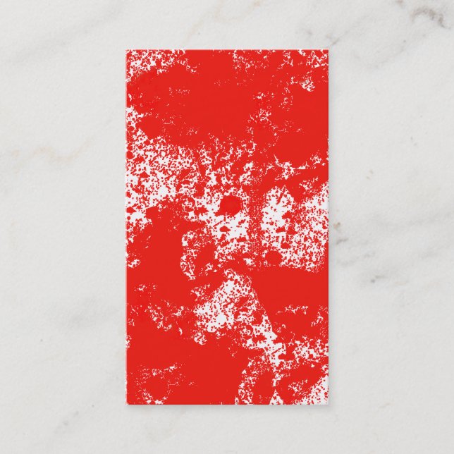 red splatz business card (Front)