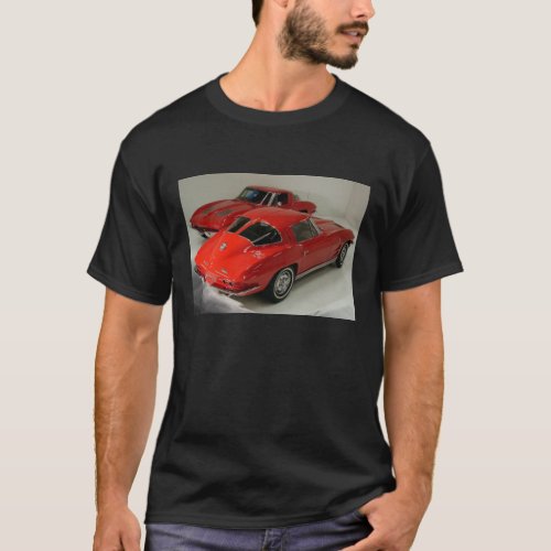Red Split Window Corvette Classic T_Shirt