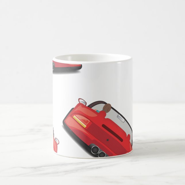 Red Sports Car Coffee Mug (Center)