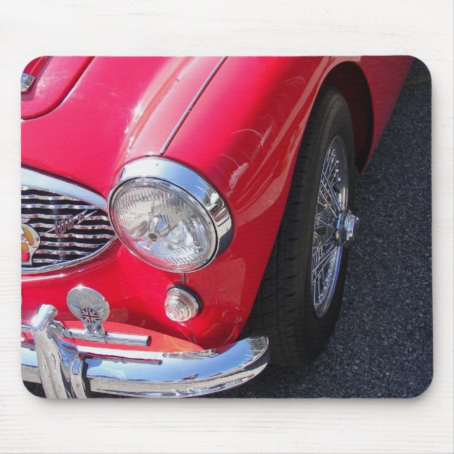 Red Sports Car Mouse Pad (Front)