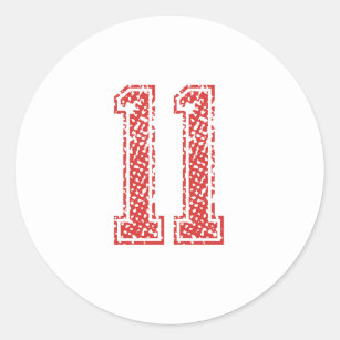 Jersey number 11 Sticker for Sale by bellacommorato