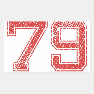 Number 79 Stickers | Zazzle