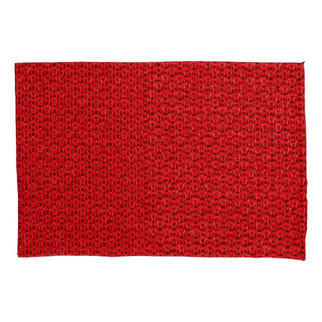 Red sportswear fabric texture, closeup photo. pillow case (Front)