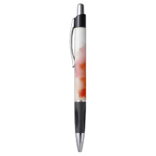 Red spot, watercolor abstract hand painted pen