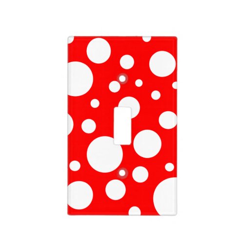 Red Spots Light Switch Cover