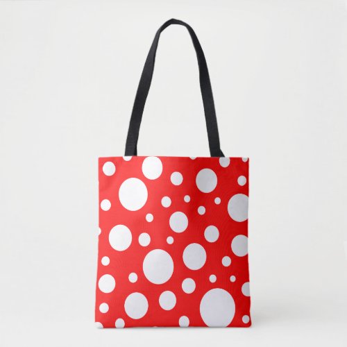 Red Spots Tote Bag