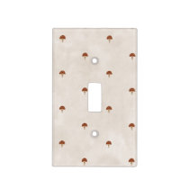 Red spotted mushroom light switch cover