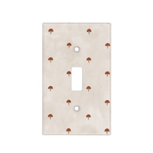 Red spotted mushroom light switch cover