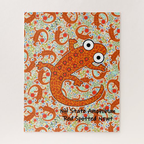 Red Spotted Newt _ New Hampshire State Amphibian Jigsaw Puzzle