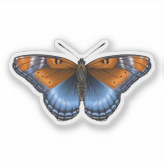 Red spotted purple Butterfly Sticker