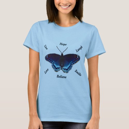 Red Spotted Purple Butterfly  T_Shirt