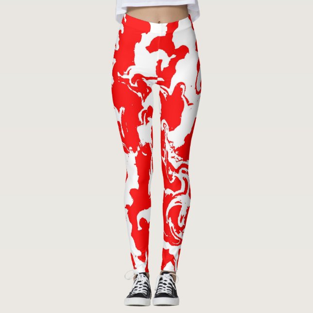 Red Spray Leggings (Front)