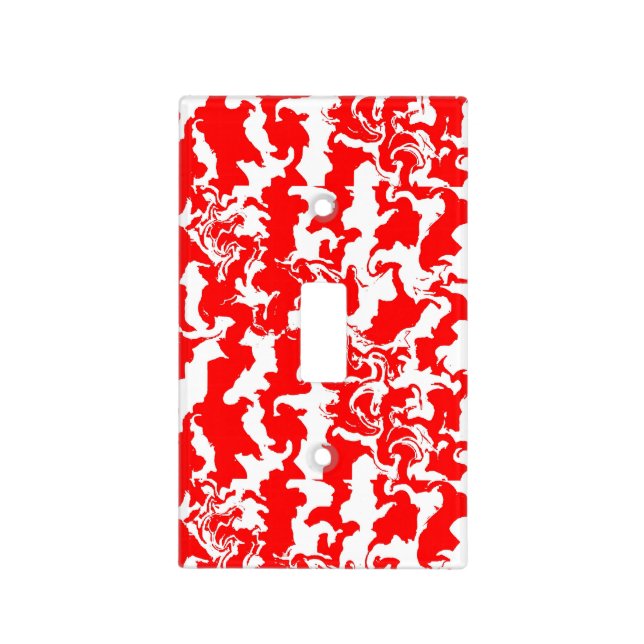 Red Spray Light Switch Cover (Front)