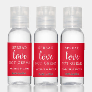 Red Spread Love Not Germs Hand Sanitizer
