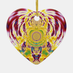 Red Spring Ceramic Ornament