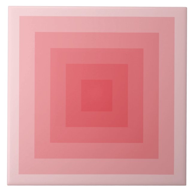 Red Square Geometric Tile (Front)