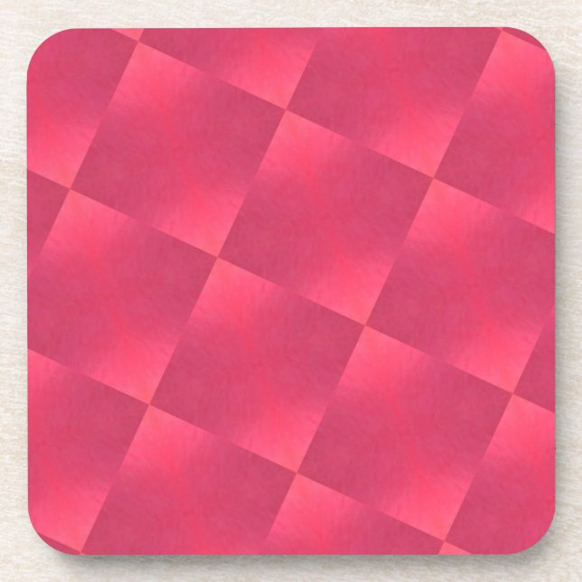 Red Squares Coaster Set (Front)