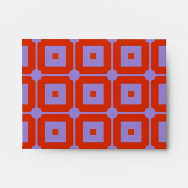 Red Squares Envelope (Front)