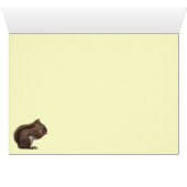 Red Squirrel and Petunias Cards (Inside Horizontal (Bottom))