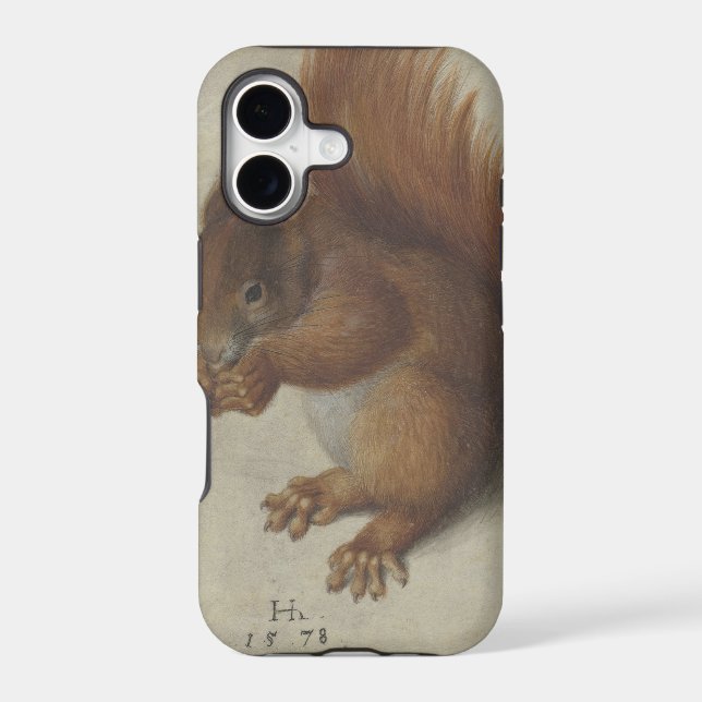 Red Squirrel (by Hans Hoffmann) Iphone Case (Back)