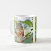 Red squirrel coffee mug (Front Left)