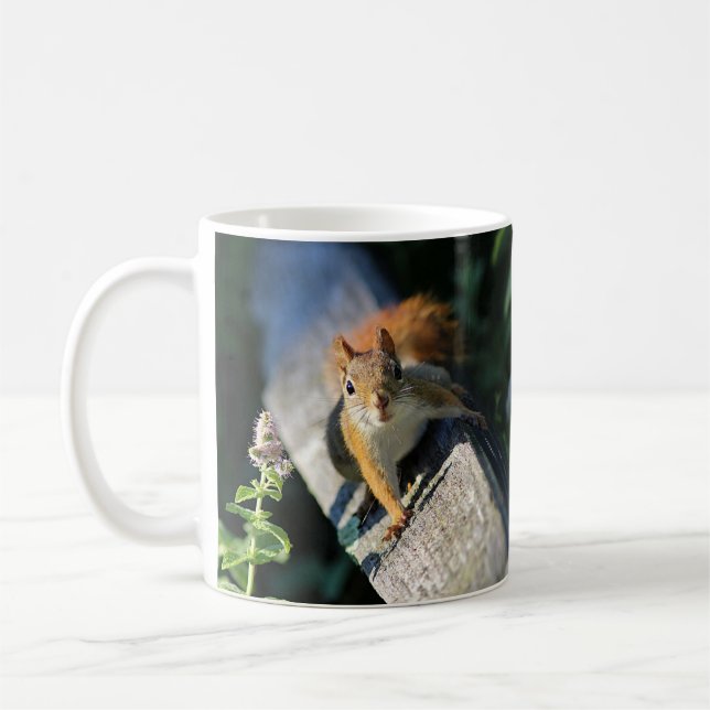 Red squirrel coffee mug (Left)