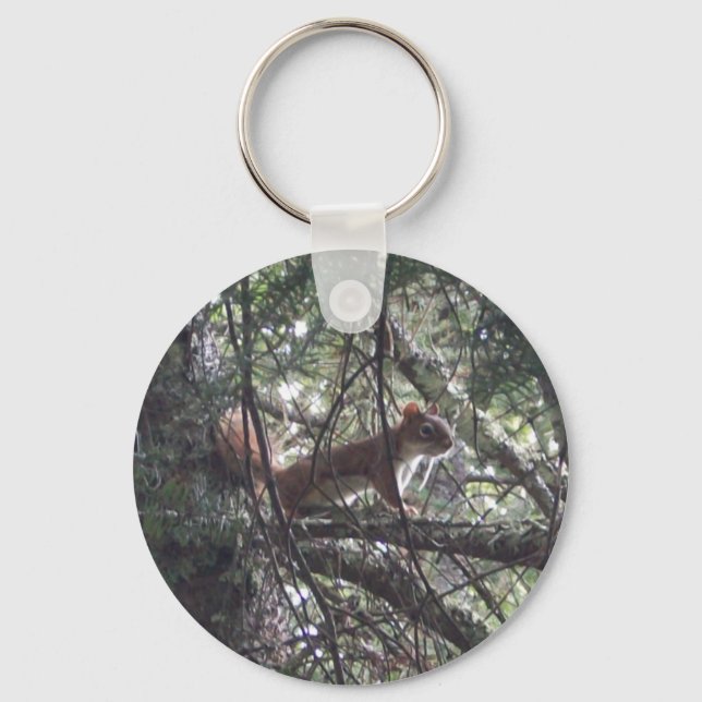 Red Squirrel Keychain #1 (Front)