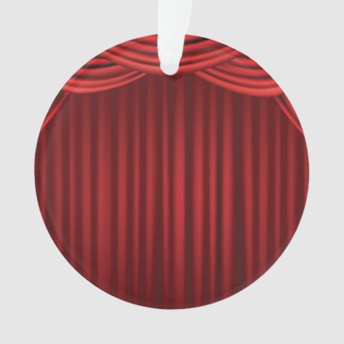 Red Stage Curtains Ornament